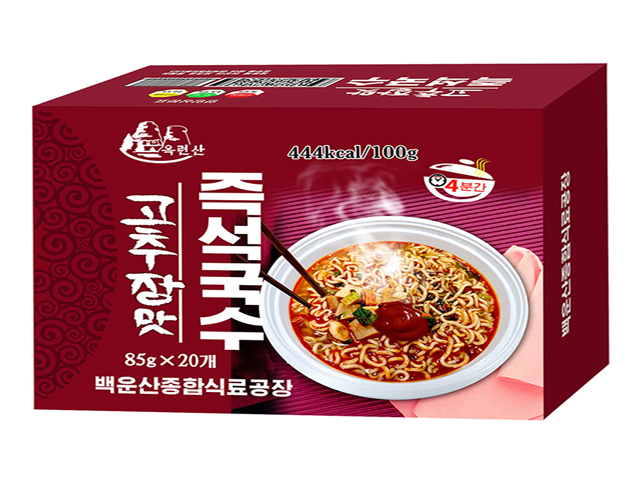 Red pepper soybean paste flavored instant noodles (85g×20 packs/case)
